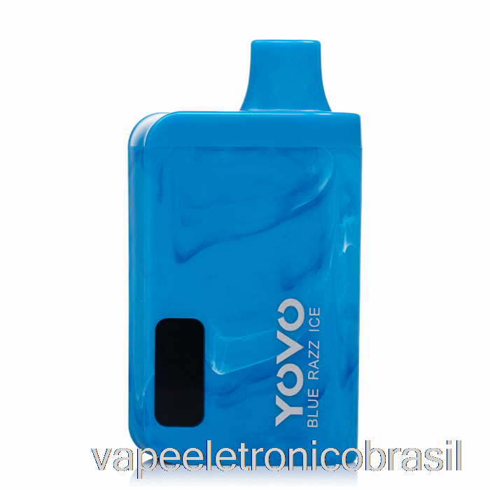 Vape Recarregável Yovo Jb8000 Descartável Azul Razz Ice